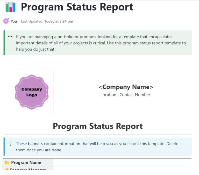 10 Free Program Management Templates With Plans & Processes