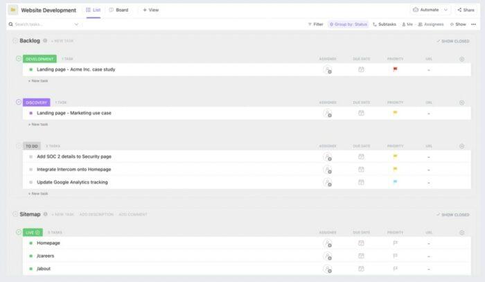 10 Free Site Map Templates to Visualize Your Website | ClickUp