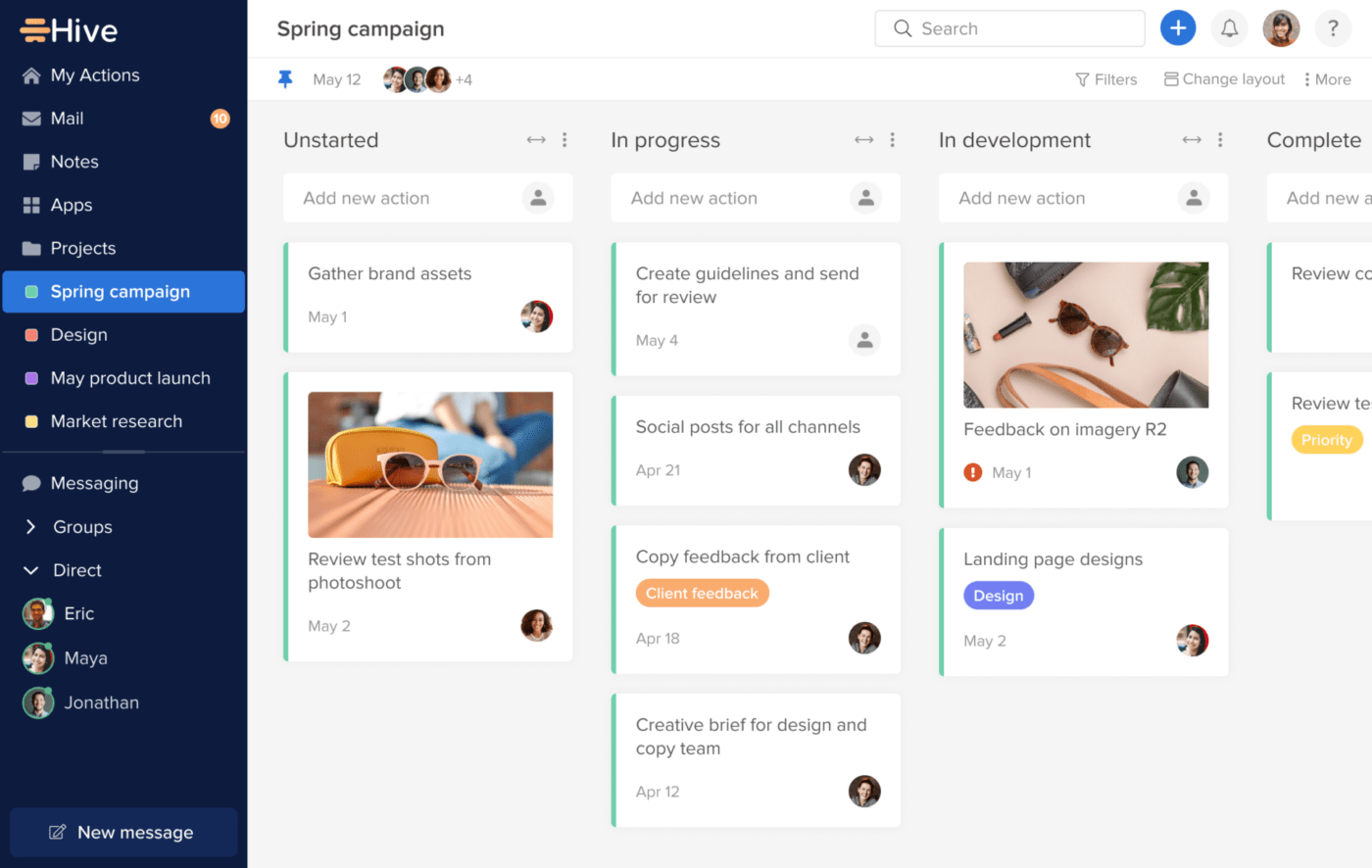 Hive Kanban view