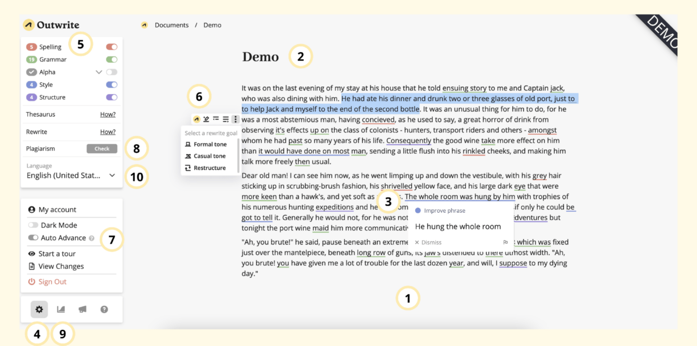 Outwrite — Grammar checker & rewrite tool