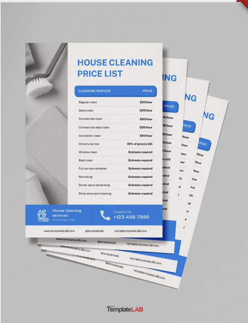 10 Free Price List & Sheet Templates in Google Docs & Word