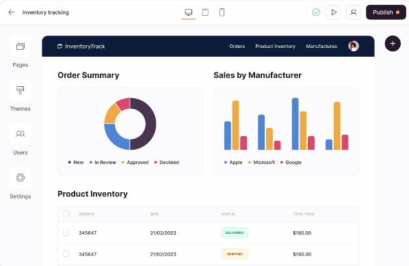 Softr dashboard