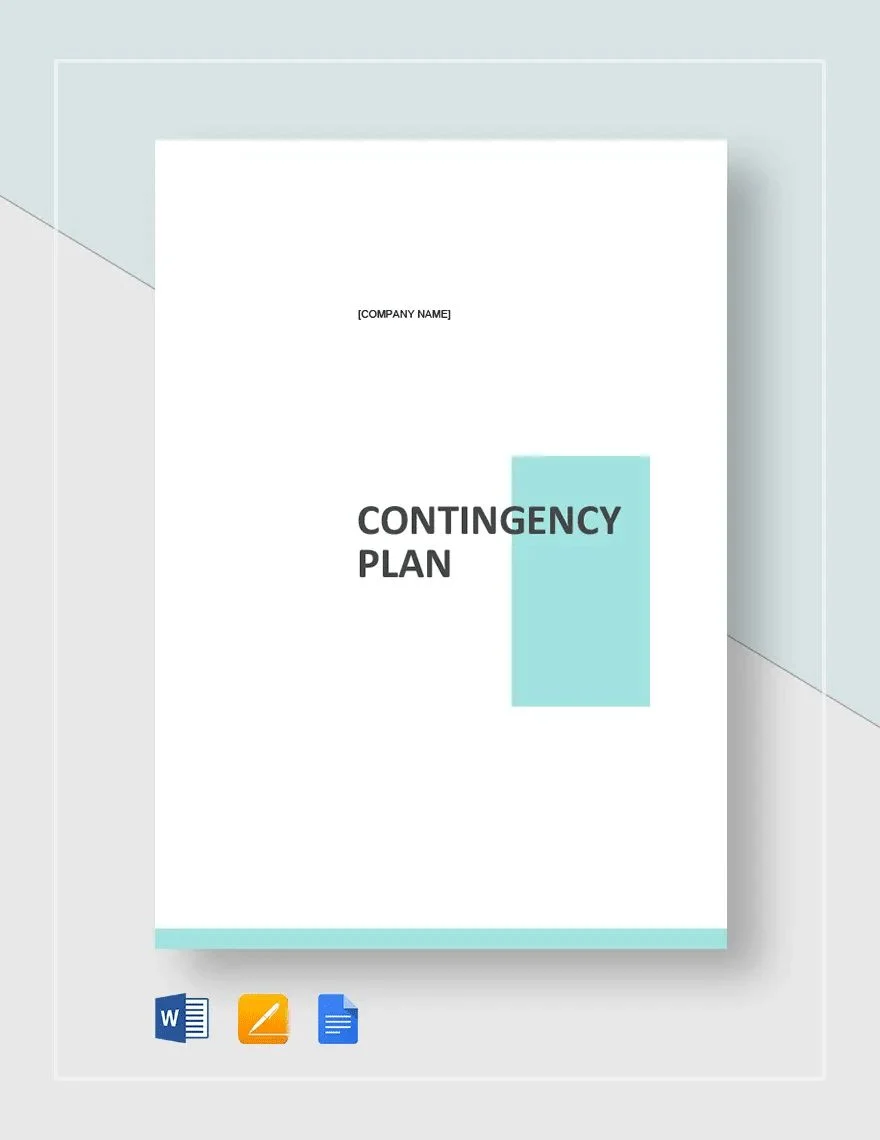 Google Docs Contingency Plan Template