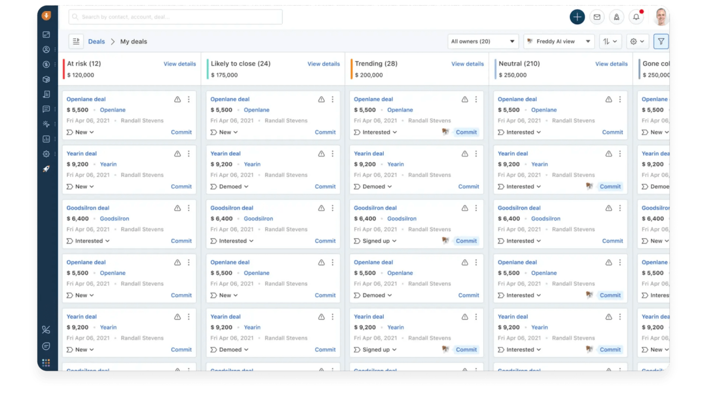 Freshsales CRM example