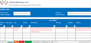 10 Free RAID Log Templates in Excel, Google Sheets, & ClickUp