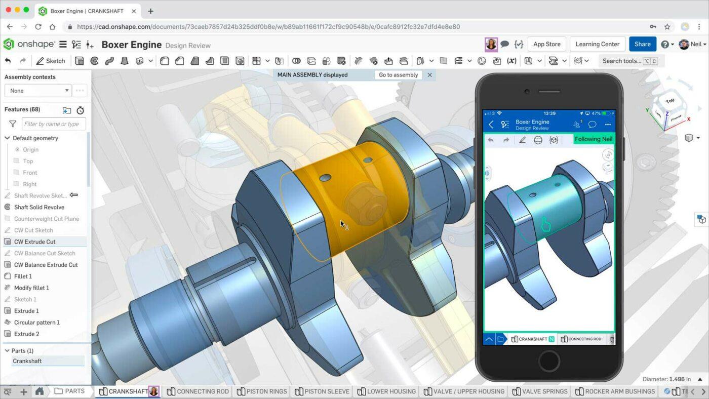 vía Onshape