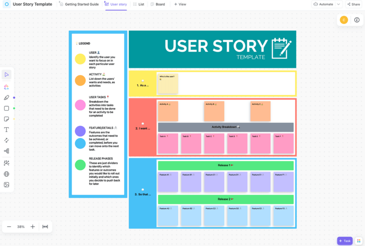ClickUp User Story Template
