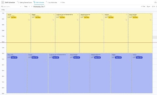 ClickUp Work Shift Schedule Template