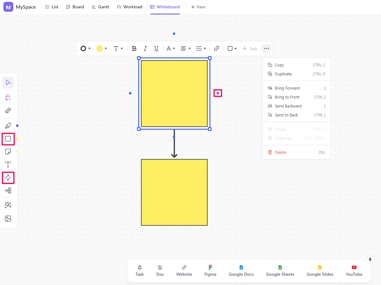 Creating the structure