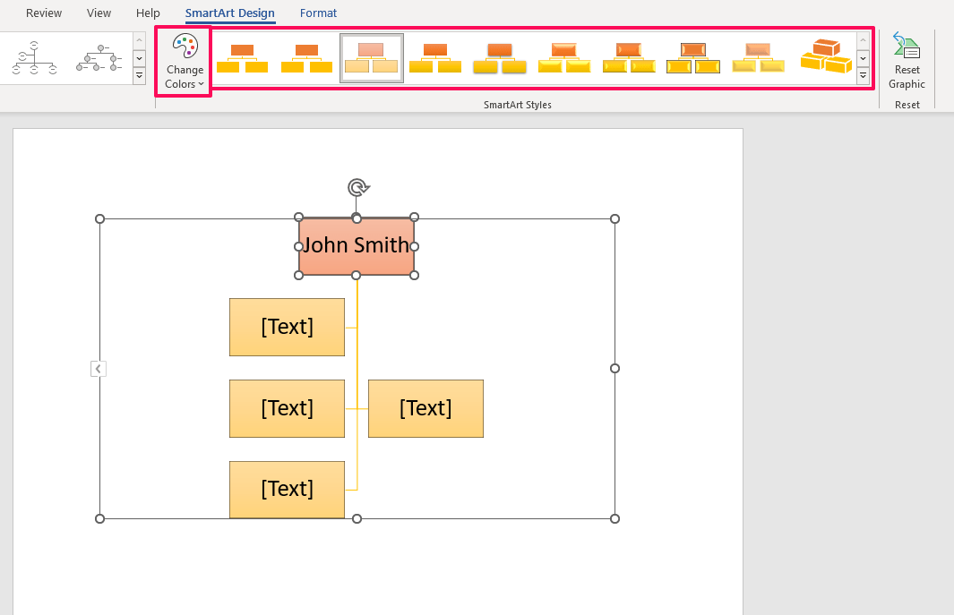 Modification de l'apparence du diagramme