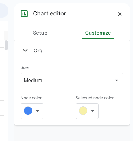 Passaggio 3 Personalizzare il grafico organizzativo