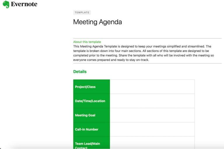 15 Free Evernote Templates for NoteTaking in 2024 ClickUp