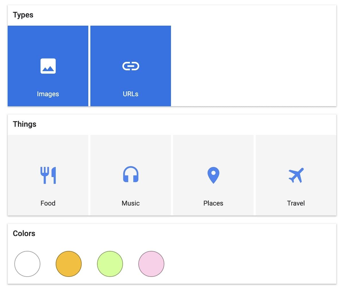 Google Keep Vs OneNote: Google Keep organization features