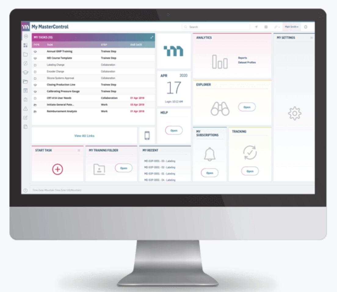 Production scheduling software: MasterControl