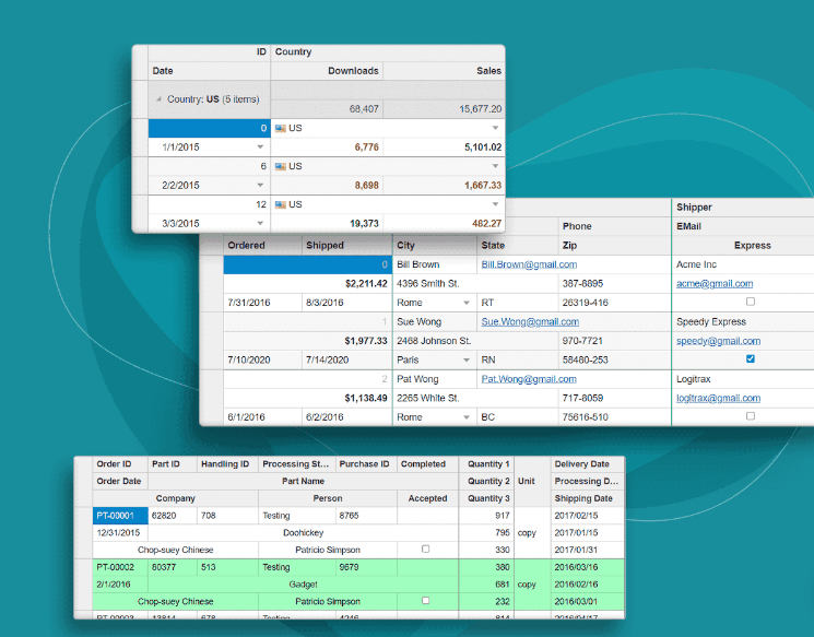 Uno screenshot di MultiRow