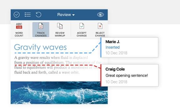 LibreOffice alternatives: screenshot of OfficeSuite's editor view