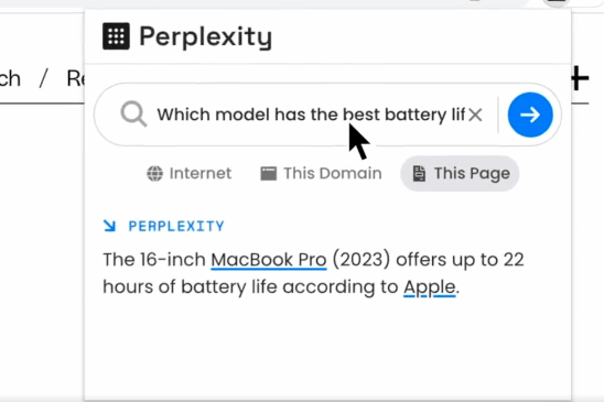 Perplexity AI Chrome Extension