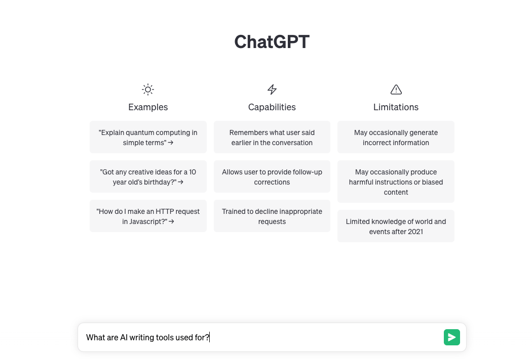 Exemple de produit ChatGPT