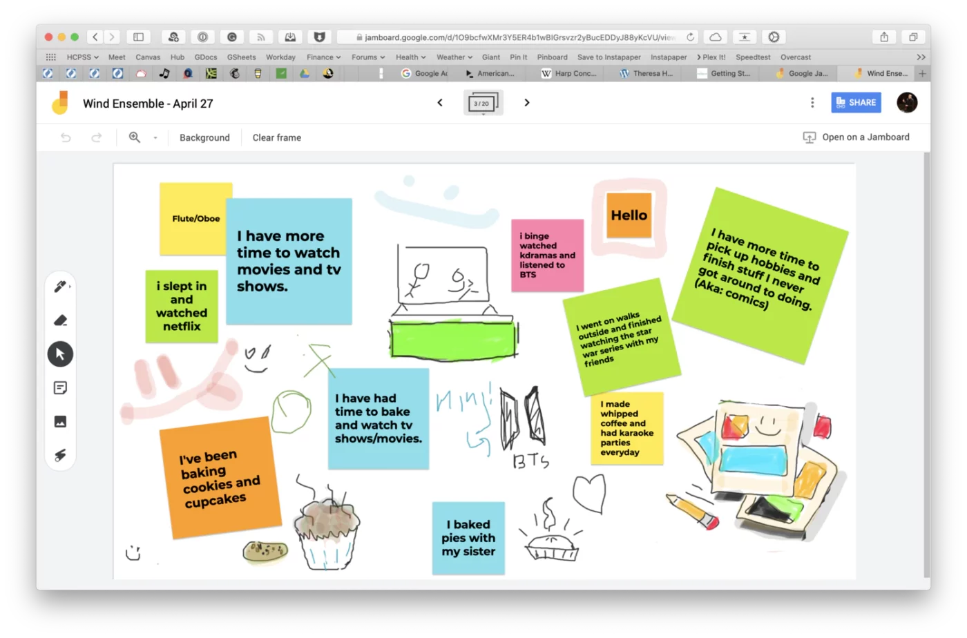 Google Jamboard Dashboard