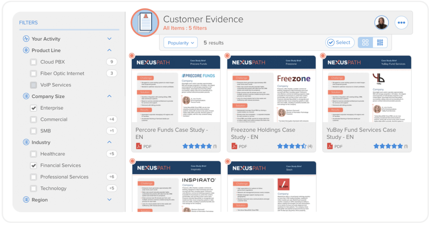 Highspot Dashboard