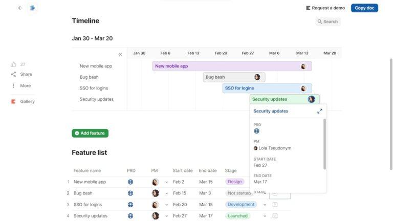10 Free Coda Templates for Project Management with Alternatives