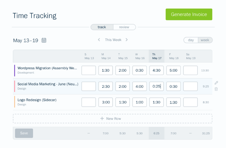 FreshBooks Time-Tracking