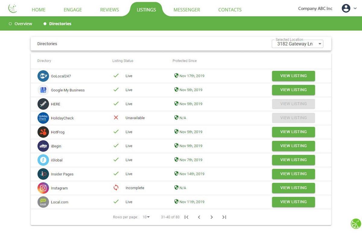 Outils de reporting client : capture d'écran du tableau de bord de FreshLime