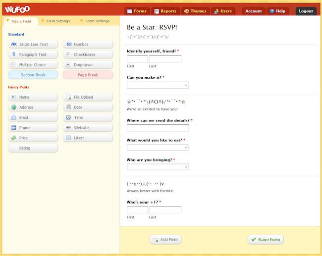 Wufoo Forms