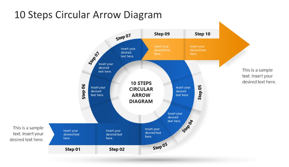 PowerPoint Circular Flow Template by Slide Model