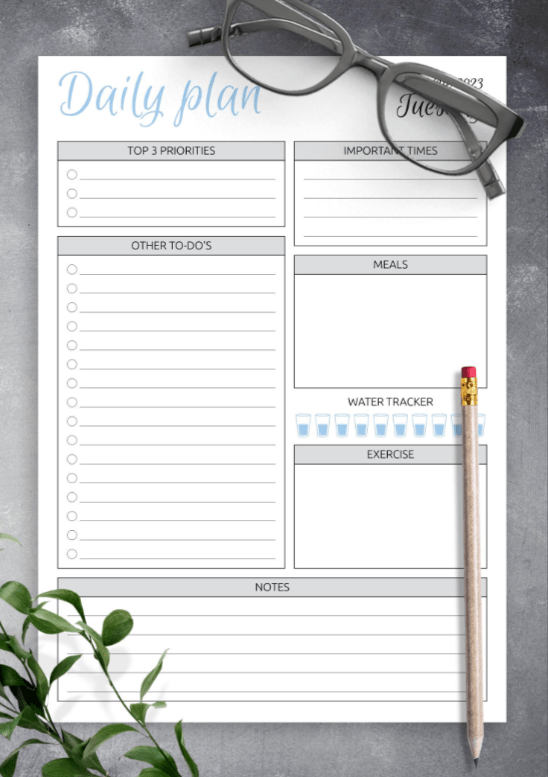 Printable Dagelijkse Planner Nog Te Doen Lijst by On Planners