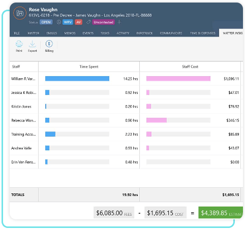 Legal Workflow Software: time tracking in Smokeball