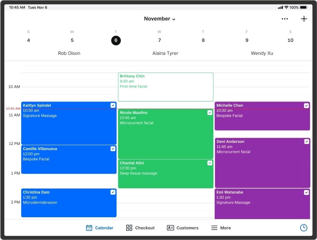 Beste Apps zur Terminplanung: Square Appointments