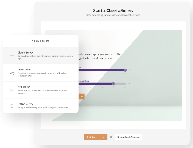 SurveySparrow で新しいフォームを作成する