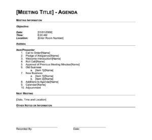 10 Free Conference Agenda Templates in Word & ClickUp