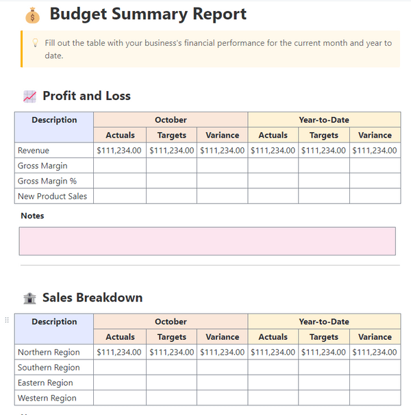 word template for budget plan proposal