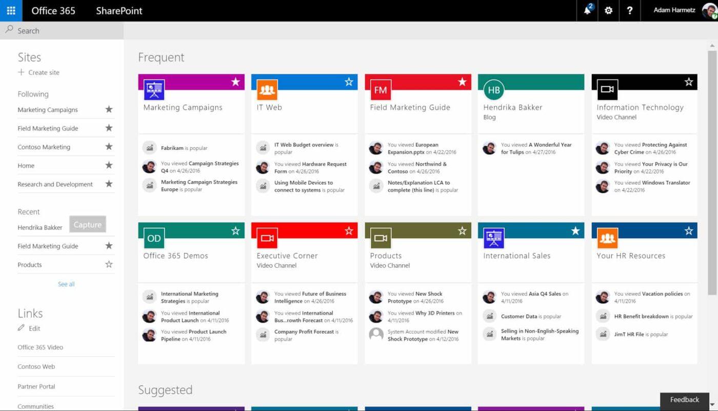 Dashboard di SharePoint