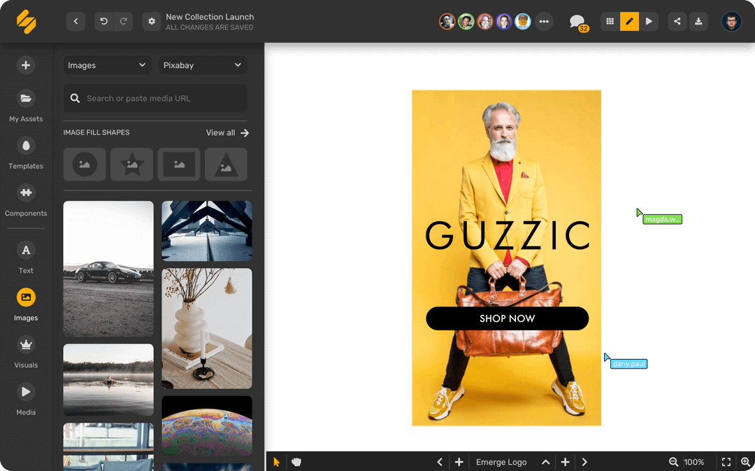 Alternatif Dall-E: tangkapan layar editor gambar Simplified