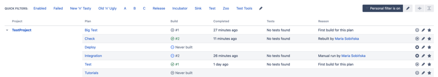 Atlassian's Bamboo tool for continuous deployment