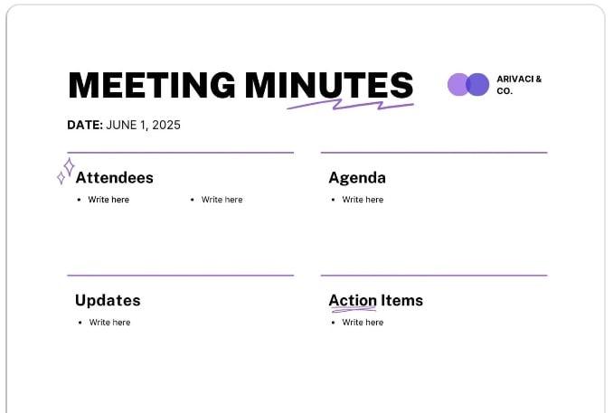 Canva's Meeting Minutes