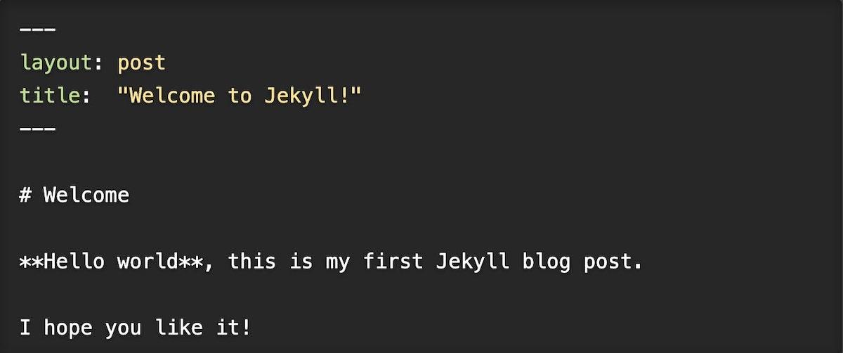Gitbook alternatives: Jekyll site generator example