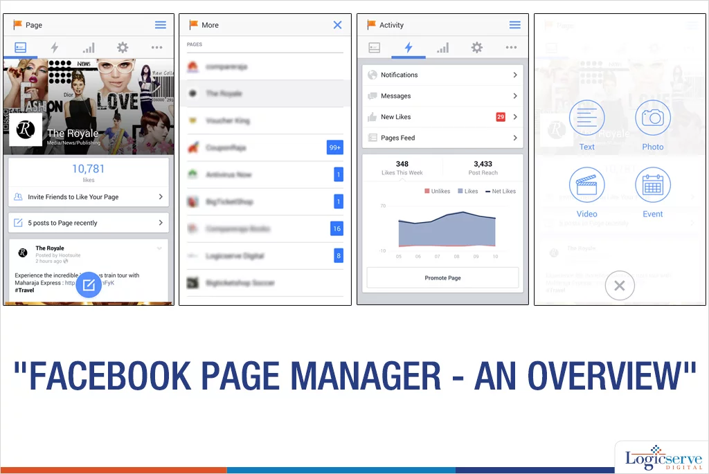Facebook Pages Manager Dashboard