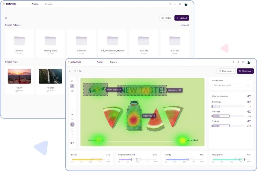 Ferramentas de IA para consultoria: Visualizações de desktop do Neurons