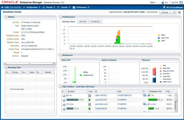 Base de datos Oracle 12c