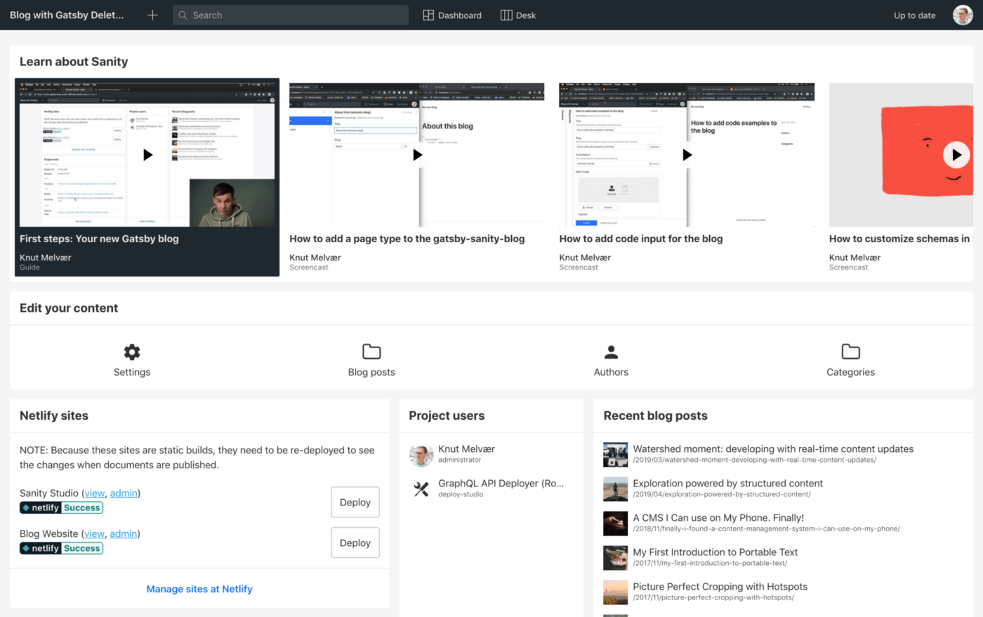 oprogramowanie headless CMS Sanity