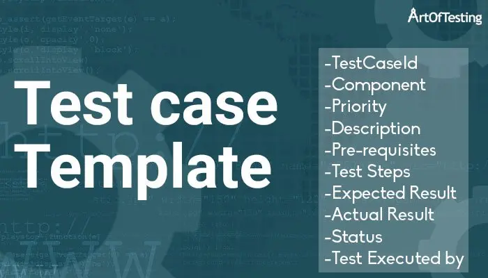 Artoftesting의 Excel 테스트 케이스 템플릿