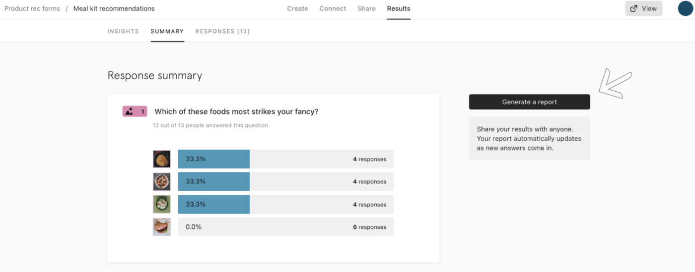 outil d'évaluation des clients de Typeform