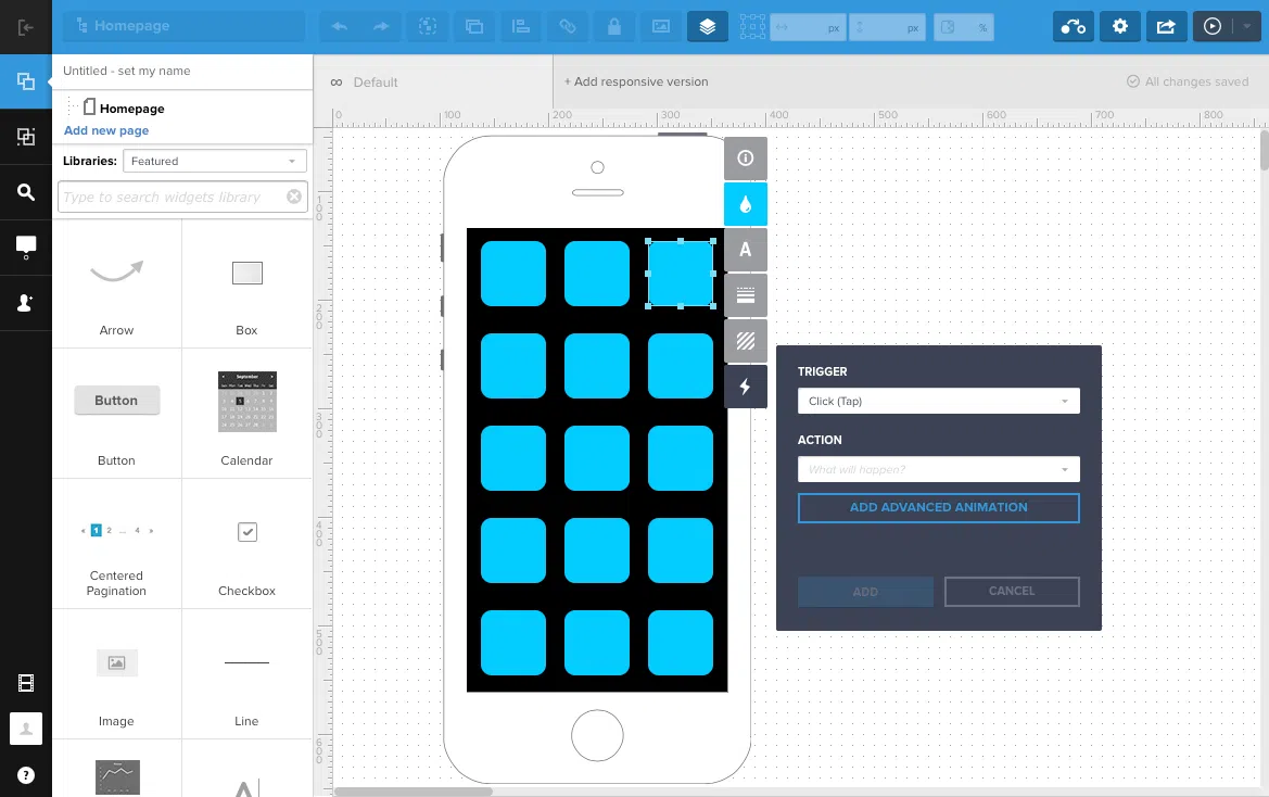Wireframe tools from UXPin