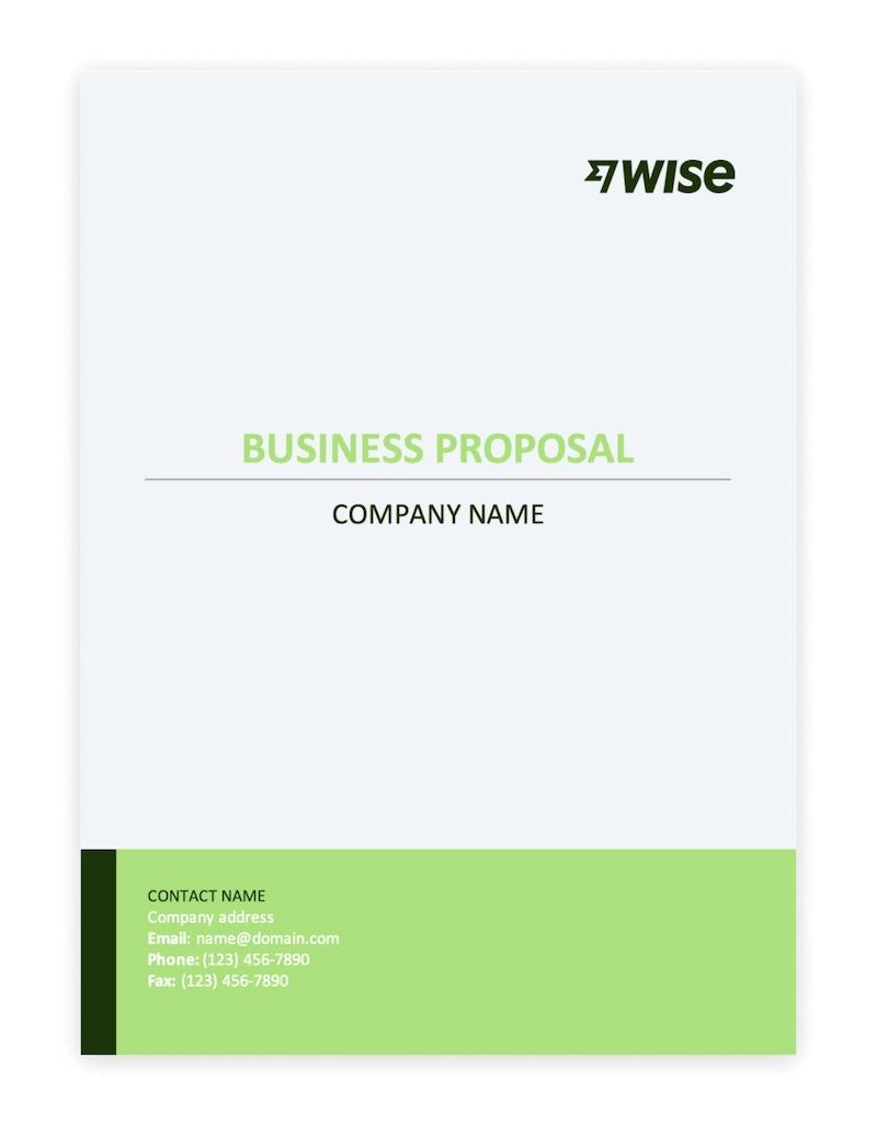 Word Grant Proposal Template by Wise