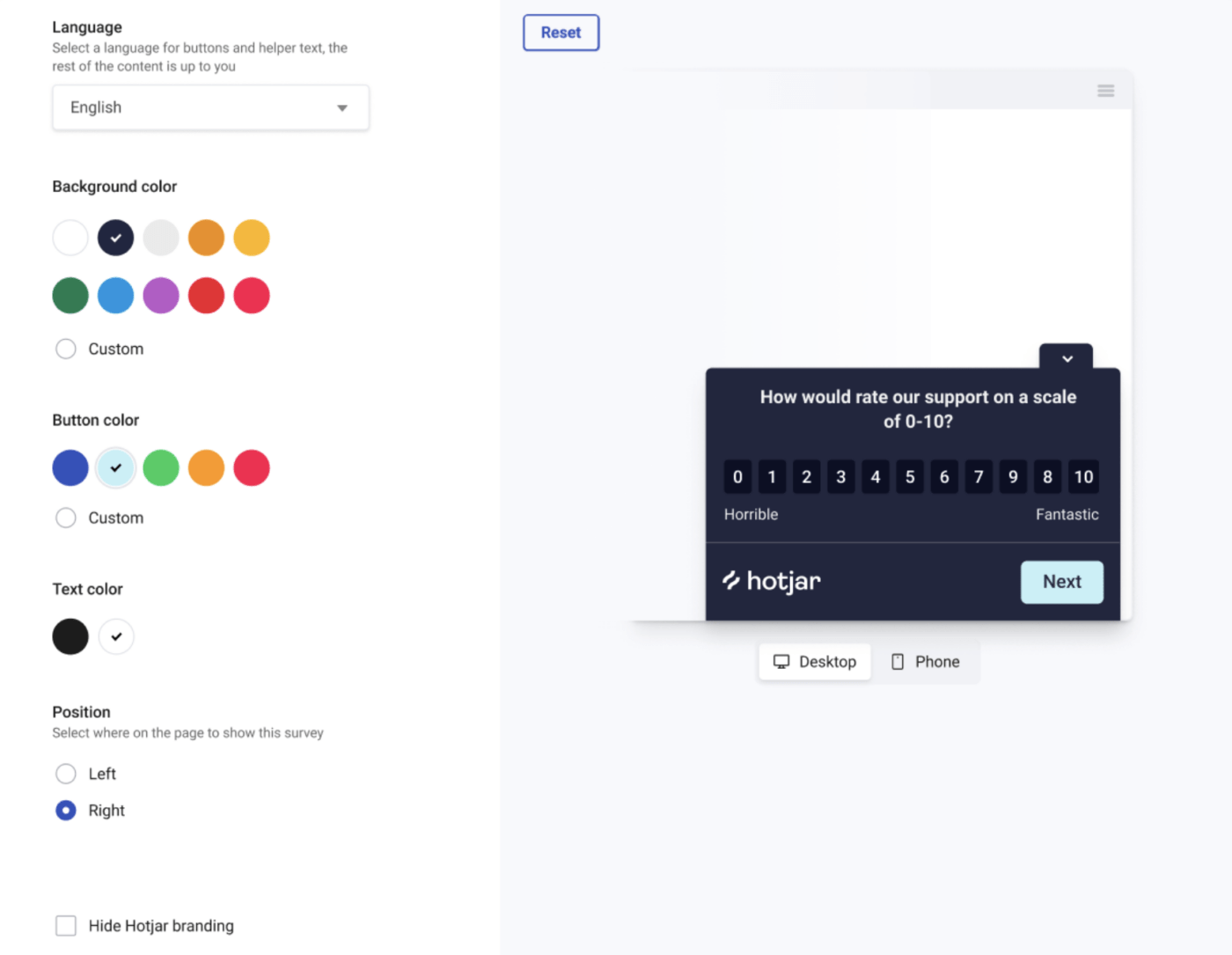 Strumento di feedback Hotjar