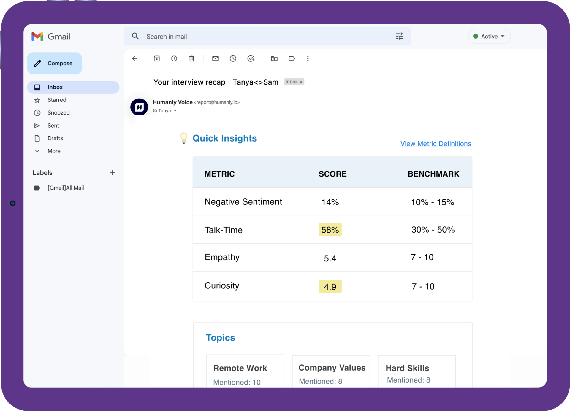 AI recruitment software by Humanly